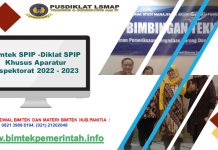 Bimtek SPIP -Diklat SPIP Khusus Aparatur Inspektorat 2022 - 2023