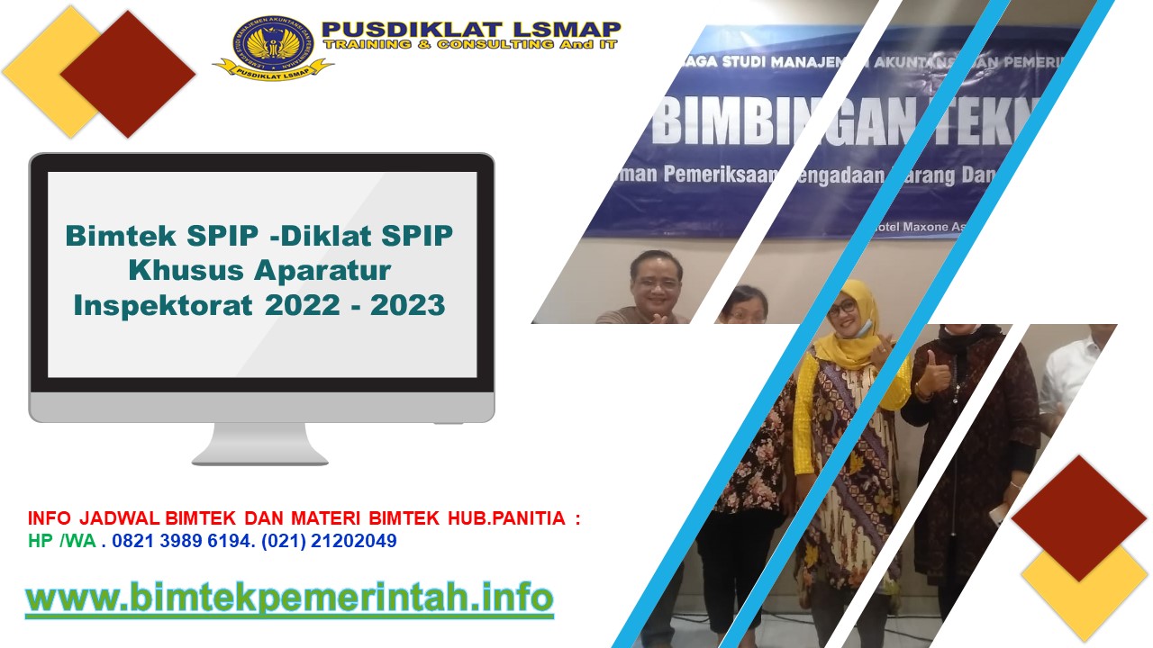 Bimtek SPIP -Diklat SPIP Khusus Aparatur Inspektorat 2022 - 2023