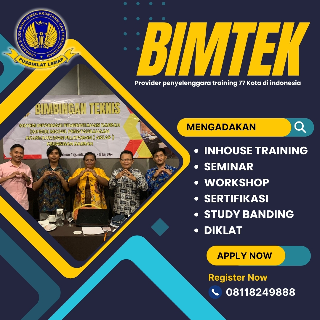 Bimtek Penerapan Sistem Tata Kelola dan Pengelolaan Keuangan BLUD pada Puskesmas Berdasarkan Permendagri Nomor 79 Tahun 2018 tentang Badan Layanan Umum Daerah Tahun 2026–2027