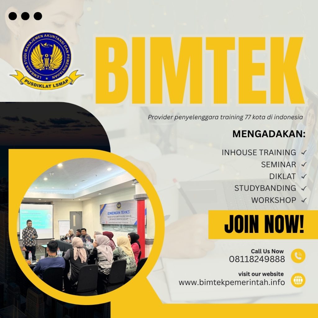Bimtek Sistem Penatausahaan Pertanggungjawaban Keuangan Daerah & Strategi Mengahadapi Audit dalam Penyusunan Pertanggungjawaban Pengelolaan Keuangan berdasarkan Standar Akutansi Pemerintah 2026-2027